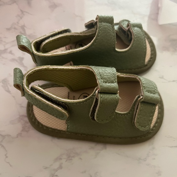 Other - ⭐️3/$15⭐️ Avocado Green Baby Boy Sandals